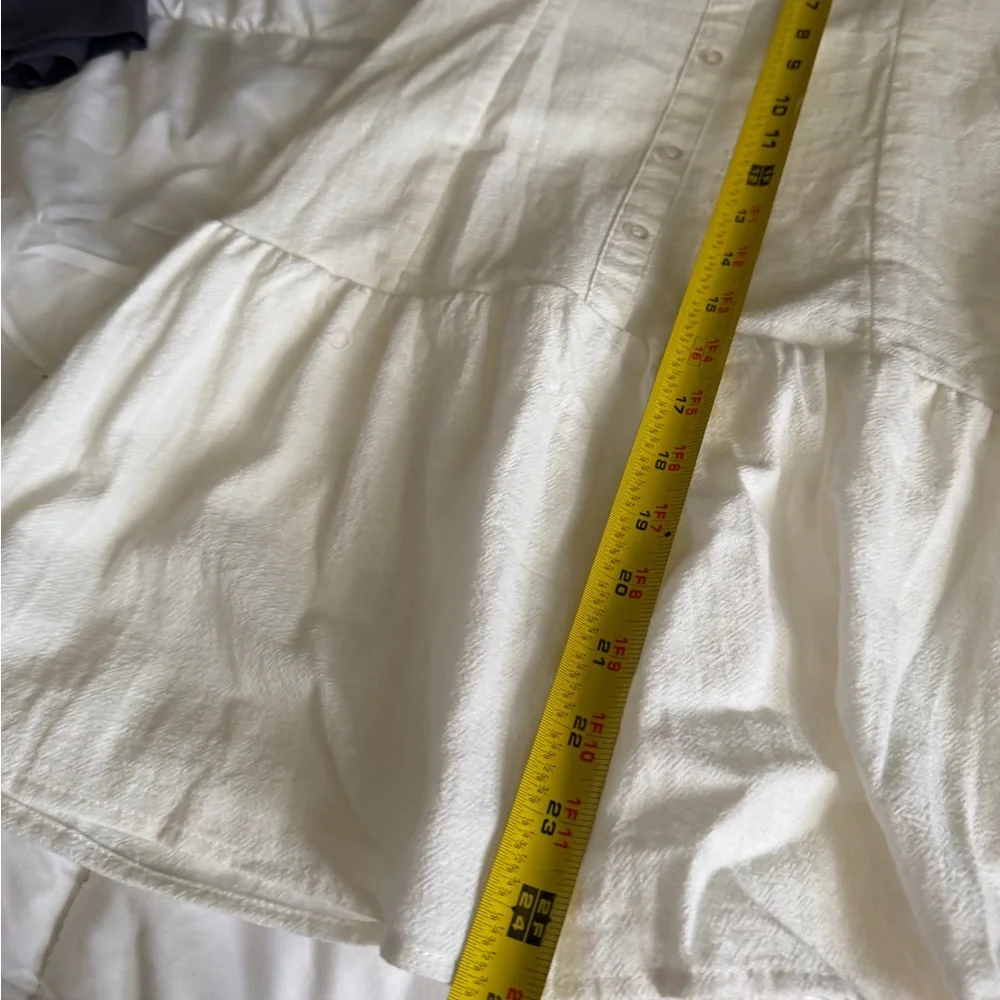 art class 100% cotton White Button-Front Spaghetti Strap Dress - Picture 6 of 9